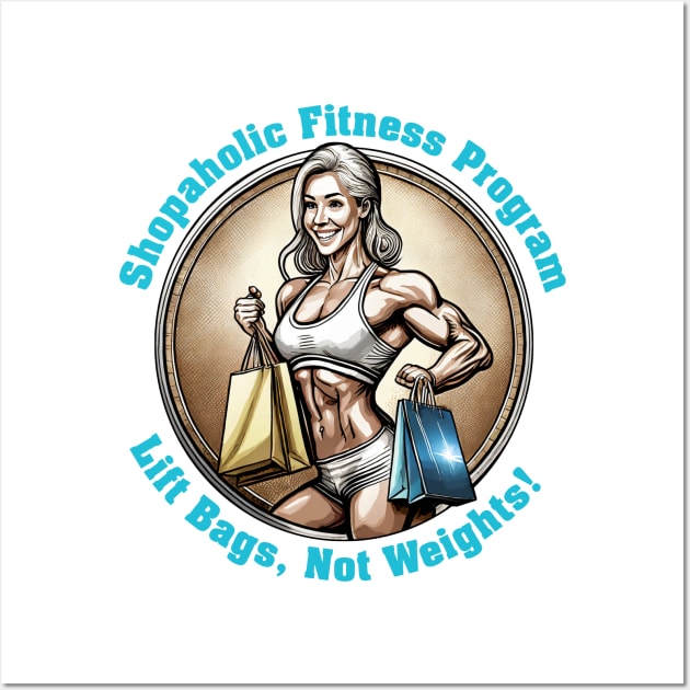 Shopaholic fitness program Wall Art by Kelimok